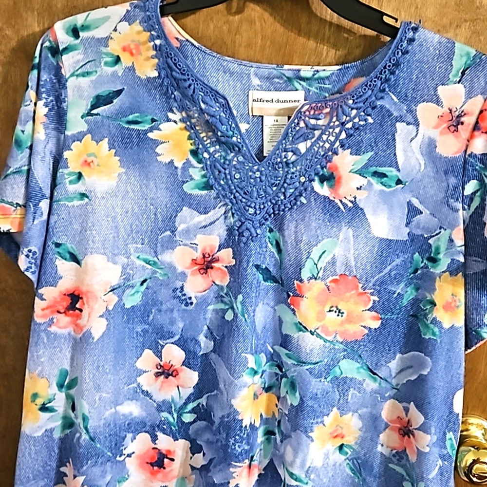 alfred dunner top 1X